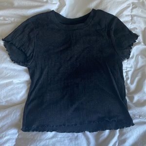Dark grey baby tee size small